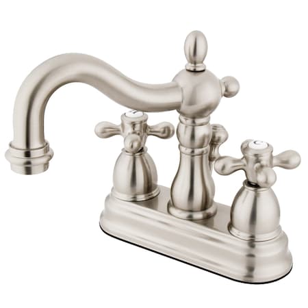 Kingston Brass KS1608AX 4" Centerset Bathroom Faucet, Brushed Nickel KS1608AX